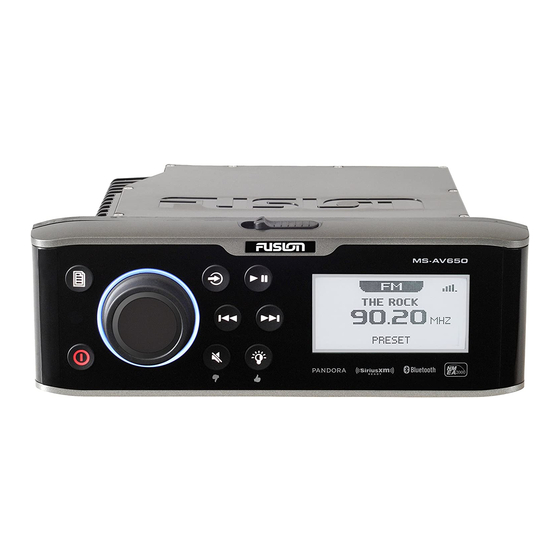 Fusion MS-UD/AV650 Installation Instructions Manual