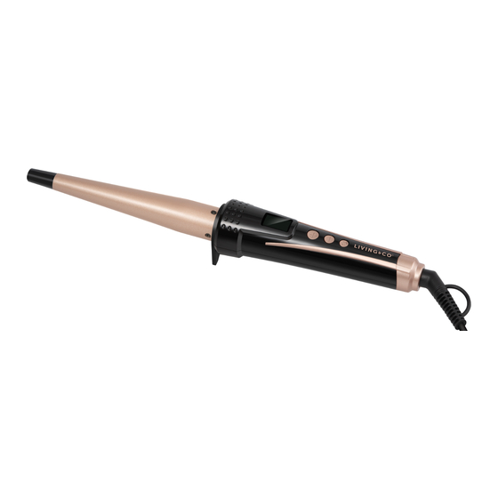 Living & Co Tapered Curling Wand Instruction Manual