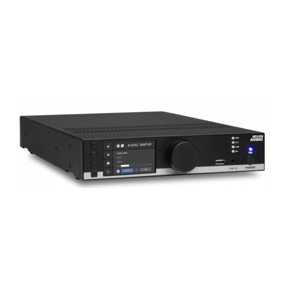AUDAC Multi-functional SourceCon MFA Series Quick Start Manual