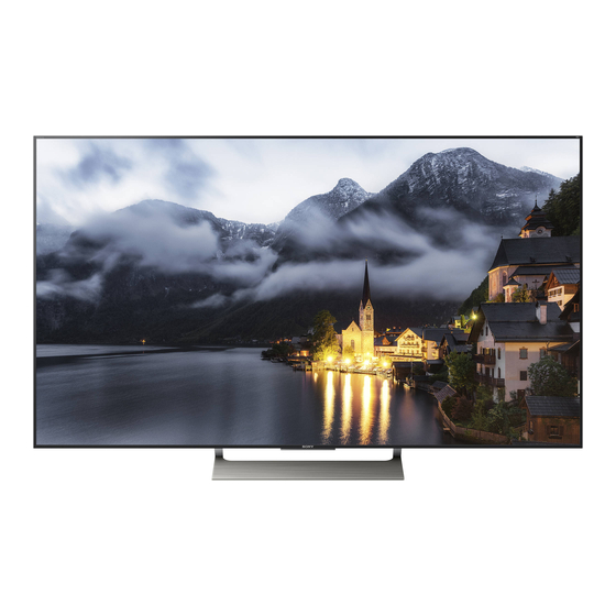 Sony BRAVIA XBR-75X900E Manuals