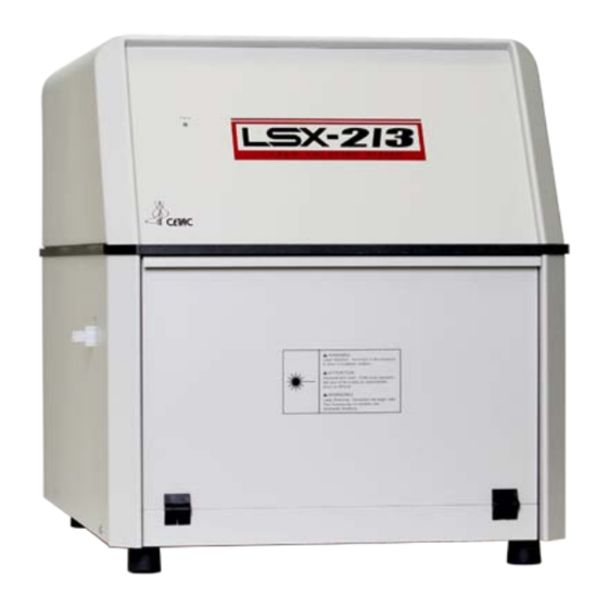 CETAC LSX-213 Operator's Manual