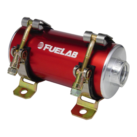 Fuelab 40402-c Operating And Installation Instructions