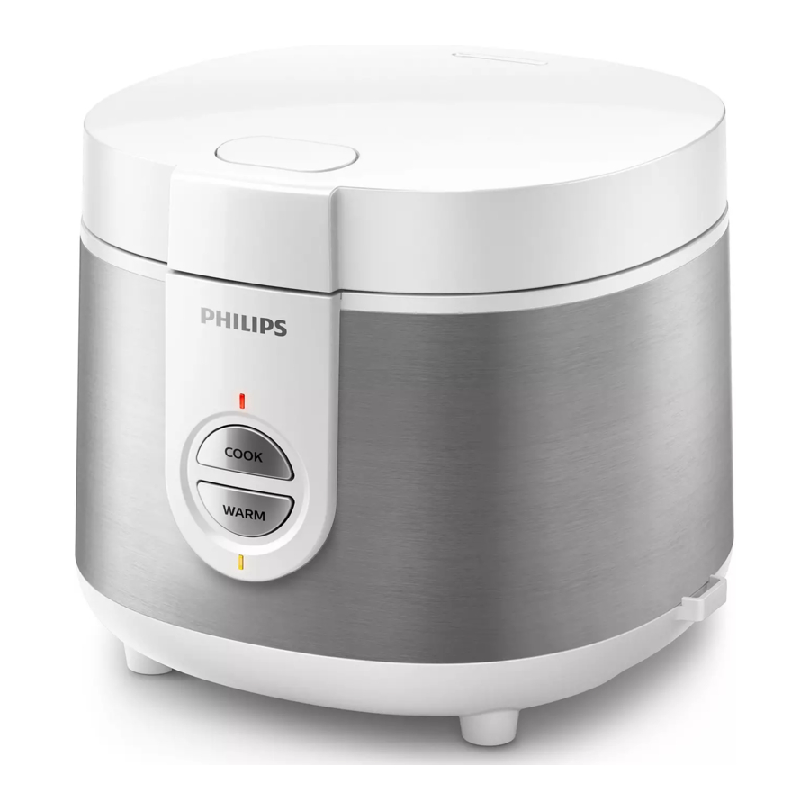 Philips HD3126 - Rice Cooker Manual