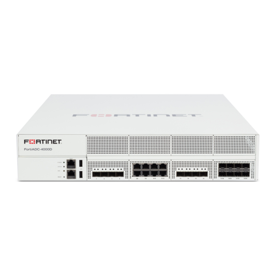 Fortinet FortiADC 4000D Quick Start Manual