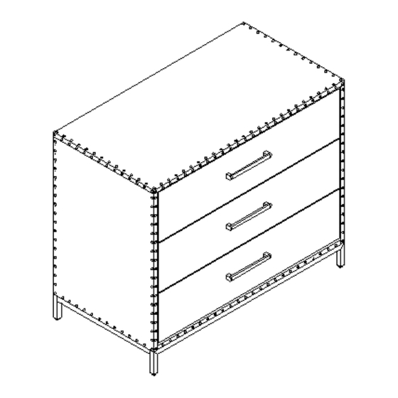 PB TEEN Emily Merrit Studded Dresser Gold Assembly Instructions Manual