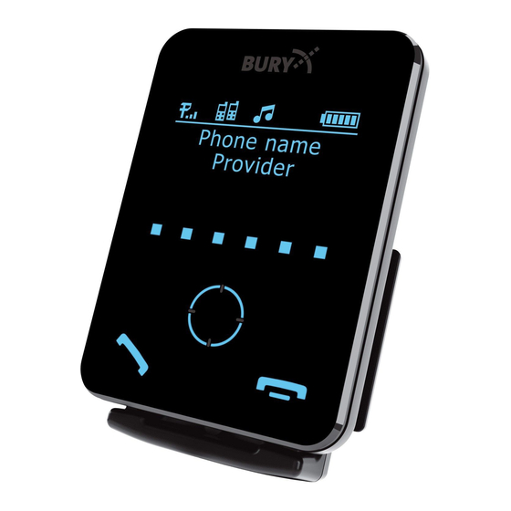 BURY CC 9058 Quick User Manual