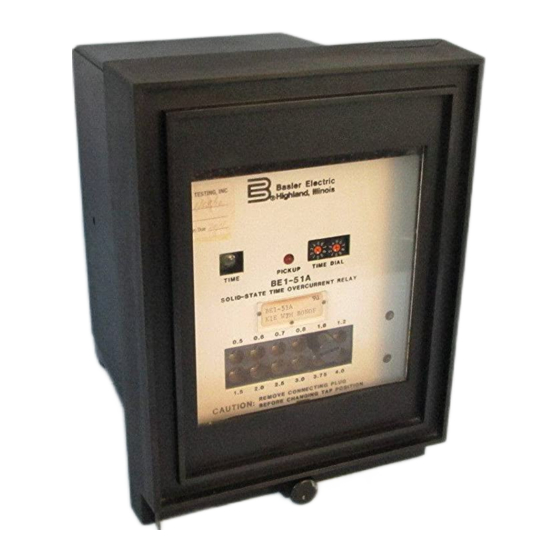 Basler BE1-51A Instruction Manual