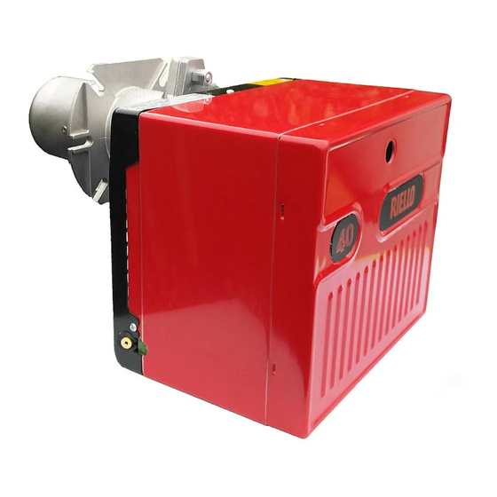 Riello 40 FS20 + G.T. Installation, Use And Maintenance Instructions