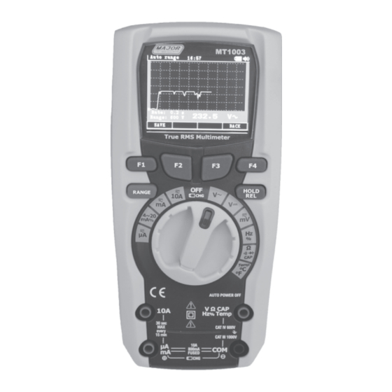 Major tech MT1003 Manual