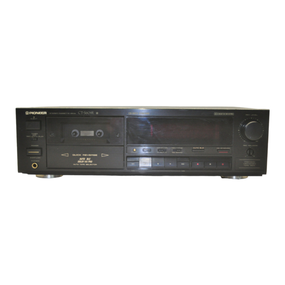 Pioneer CT-339 Service Manual