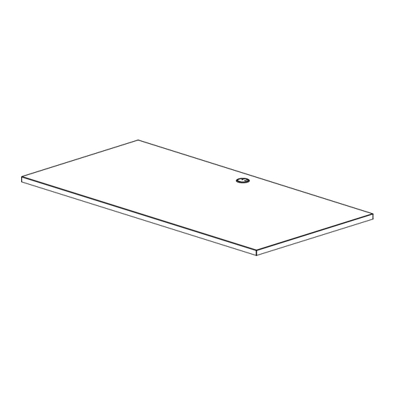 bbf 60W x 30D Table Desk Work Surface Assembly Manual