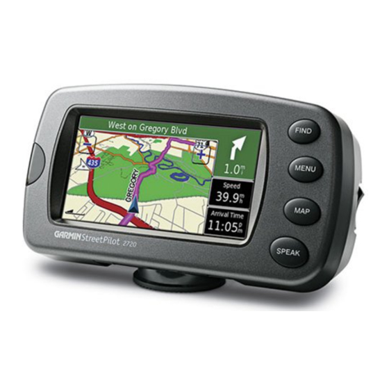 Garmin StreetPilot 2720 Owner's Manual