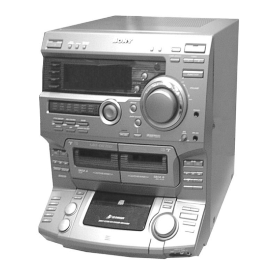 Sony HCD-DR7AV Service Manual
