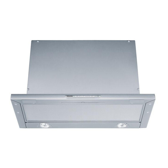 Miele DA 3160 EXT Operating And Installation Instructions