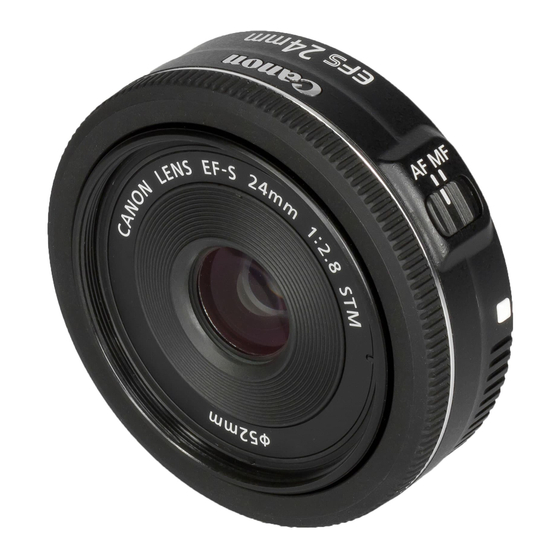 Canon EF-S24mm f/2.8 STM Instructions