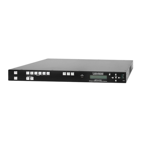 Lightware MMX6x2-HT200 Quick Start Manual