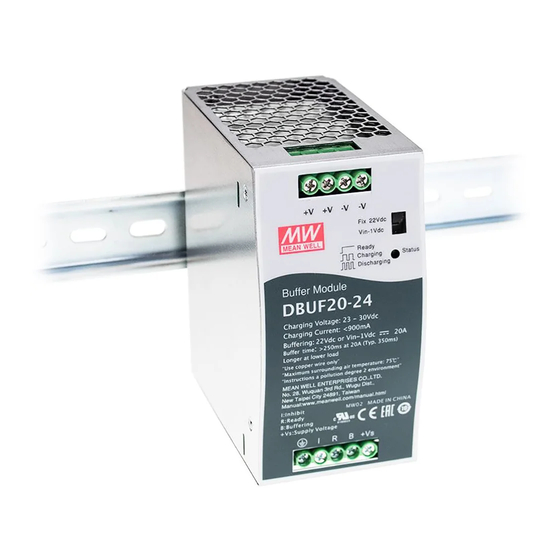 Mean Well DBUF20-24 Installation Manual