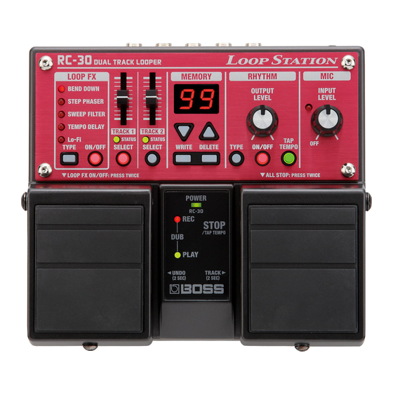 Boss RC-30 Service Notes