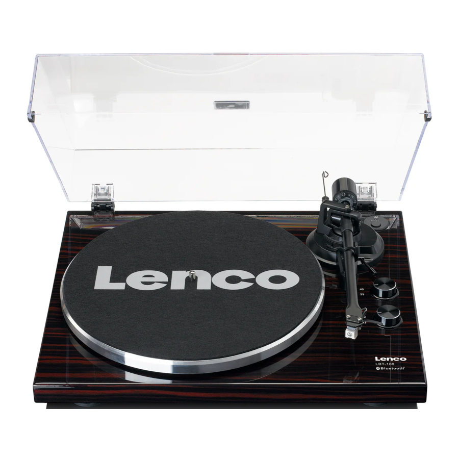 LENCO LBT-188 V2, LBT-189, LBT-288, LBT-188WA Manual
