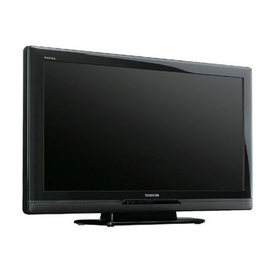 Toshiba 37AV600E - REGZA -37" HD Ready LCD MultiSystem TV PAL/NTSC Owner's Manual