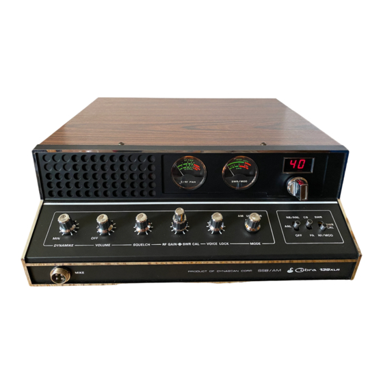 Dynascan Cobra 138XLR Manuals