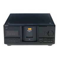 Sony CDP-CX230 - Compact Disc Changer Operating Instructions Manual