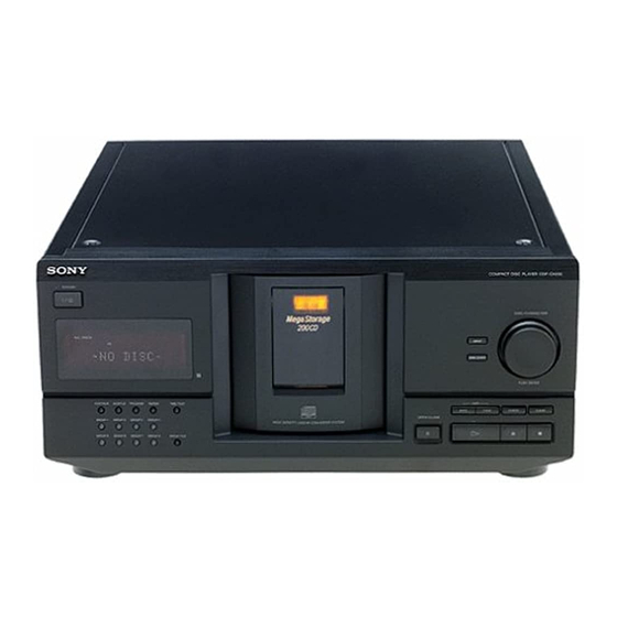 Sony CDP-CX230 Operating Instructions Manual