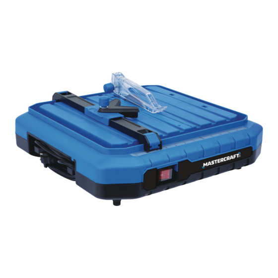 MasterCraft 055-6789-8 Portable Tile Saw Manuals