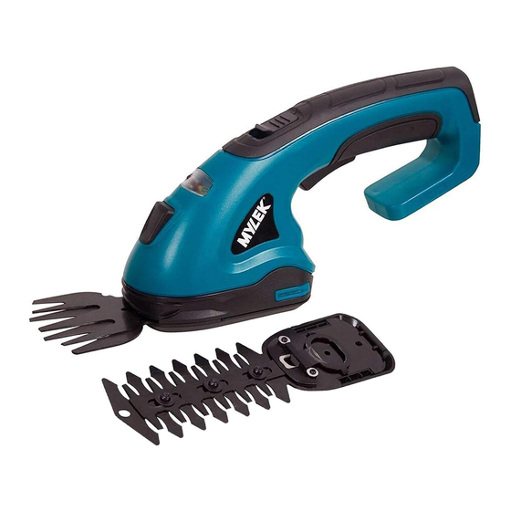 Mylek MY1490 Cordless Trimmer Shears Manuals