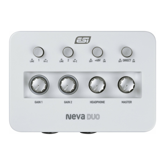 ESI NEVA DUO User Manual