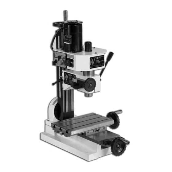 Axminster SIEG X1 Super Micro Mill Mk2 User Manual