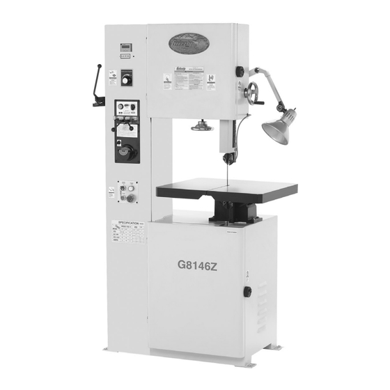 Grizzly G8146Z Owner's Manual