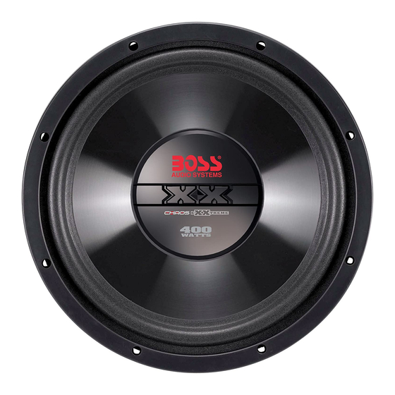 Boss Audio Systems CX8 User Manual