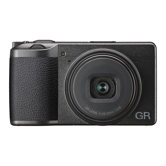 Ricoh GR III Operating Manual