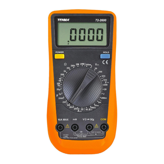Tenma 72-2600 Manual