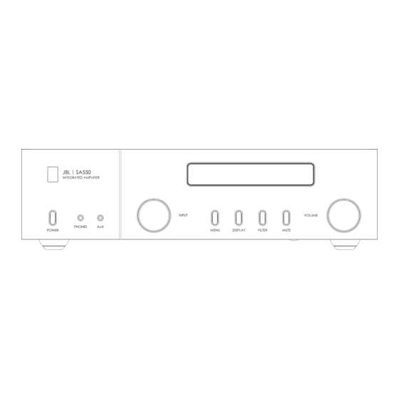 JBL SA550 Classic Quick Start Manual