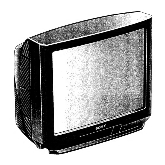 Sony TRINITRON KV-25K5A Service Manual