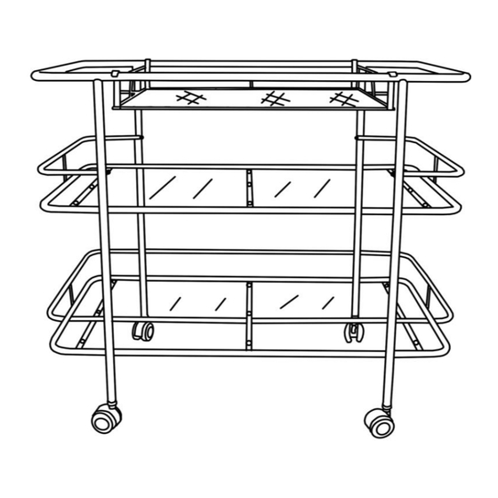 Noble House Home Furnishings Bar Cart Assembly Instructions Manual