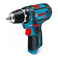 Bosch Professional GSR 12V-15 User Manual