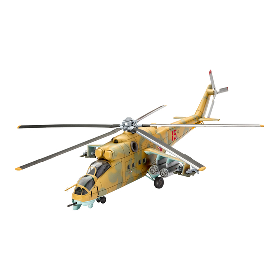 REVELL MiL-24D Hind Helicopter Manuals