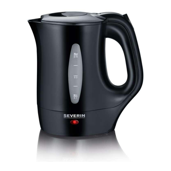 Severin Electric travel kettle Manuals
