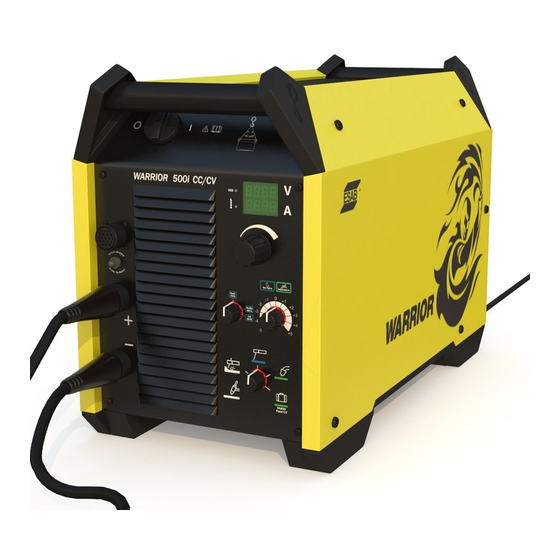 ESAB Warrior 500i CC/CV Instruction Manual