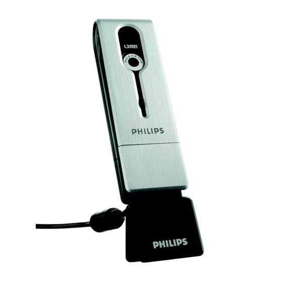 Philips ThumbCam DMVC1300K Instructions For Use Manual