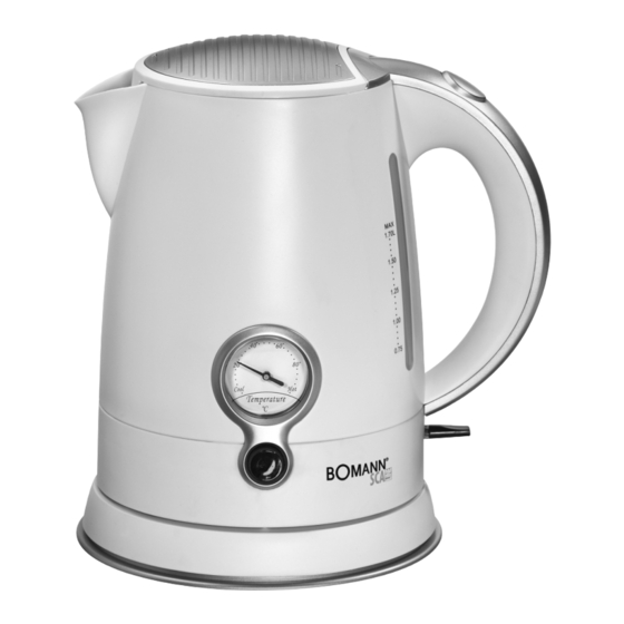 BOMANN WK 1332 CB Instruction Manual & Guarantee