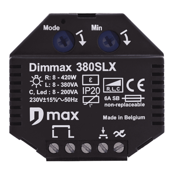 Domintell DimMax 380SLX Instructions