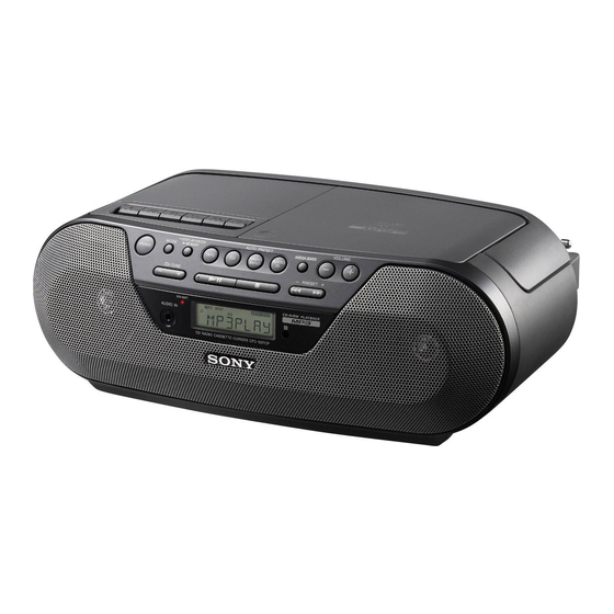 Sony CFD-S01 CD/Radio/Cassette Boombox for sale online