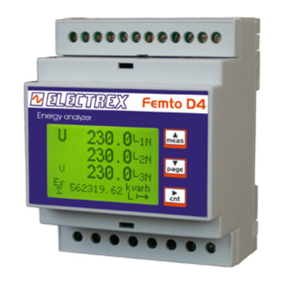 Electrex FEMTO D4 70A Installation Instructions
