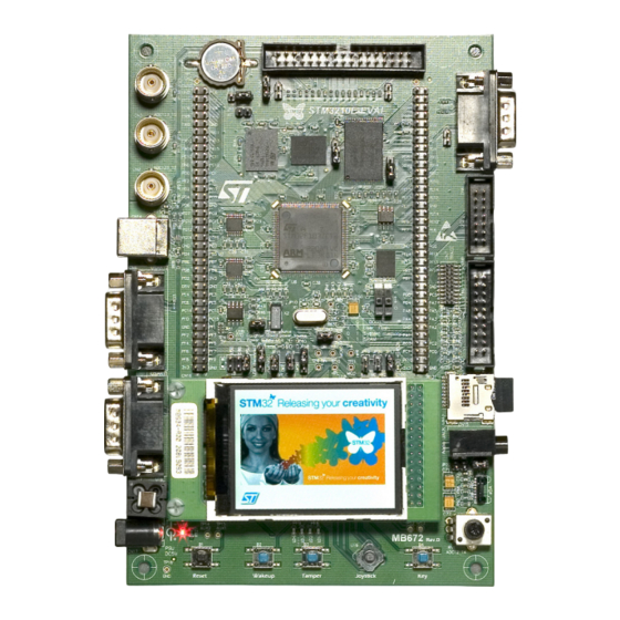 ST STM3210E-EVAL User Manual
