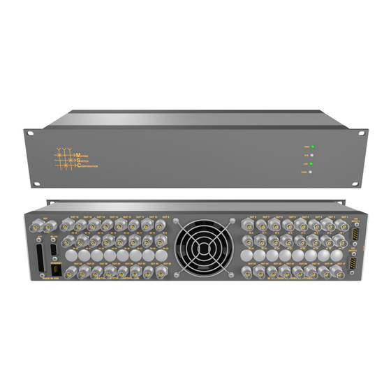 Matrix Switch Corporation MSC-2HD1632S Product Manual