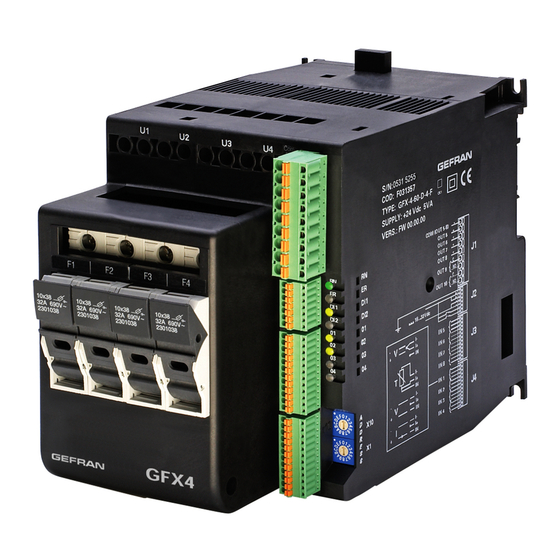 gefran GFX4-ETHERNET Installation And Operation Manual
